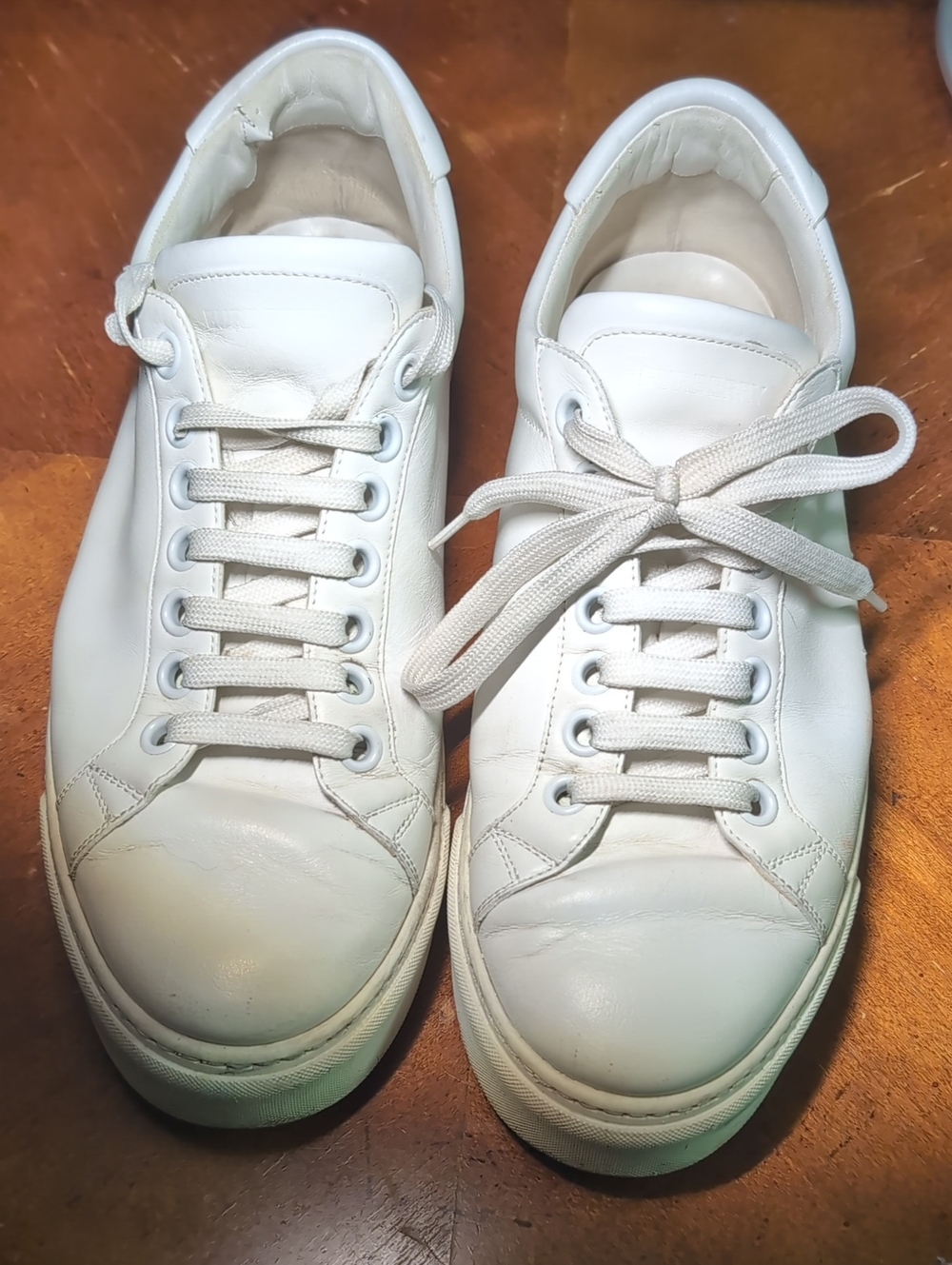 Burberry Salmond Low Top White Leather